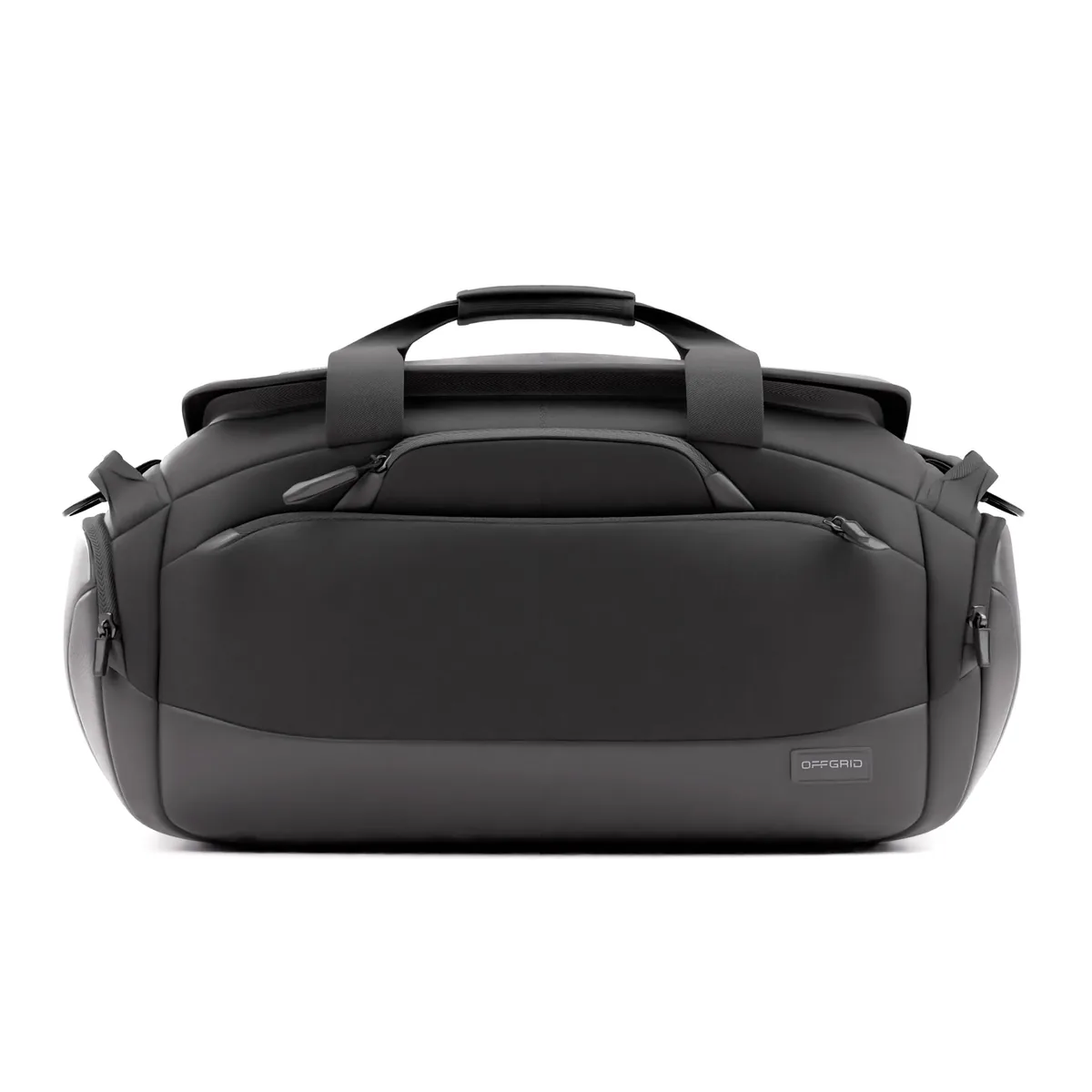Le sac Faraday Duffel d’OffGrid, vu de côté