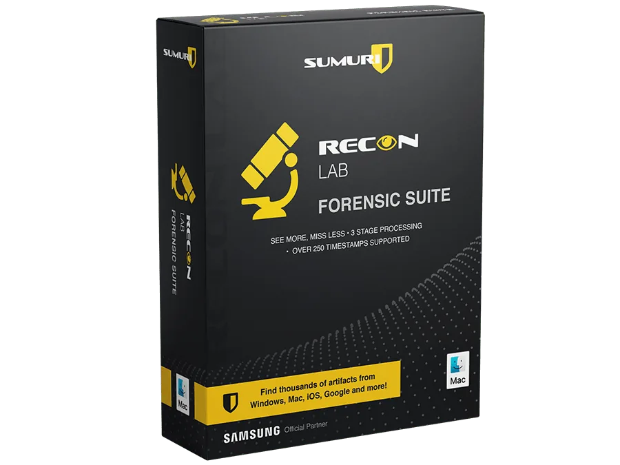 La boîte de RECON LAB, « Forensic Suite »