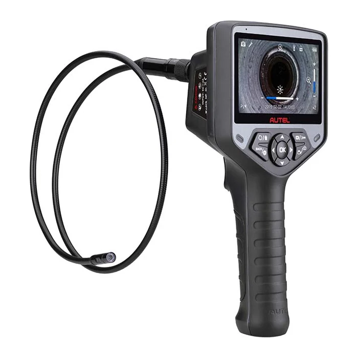 Un vidéoscope Autel MaxiVideo MV480, son écran et sa sonde semi-rigide
