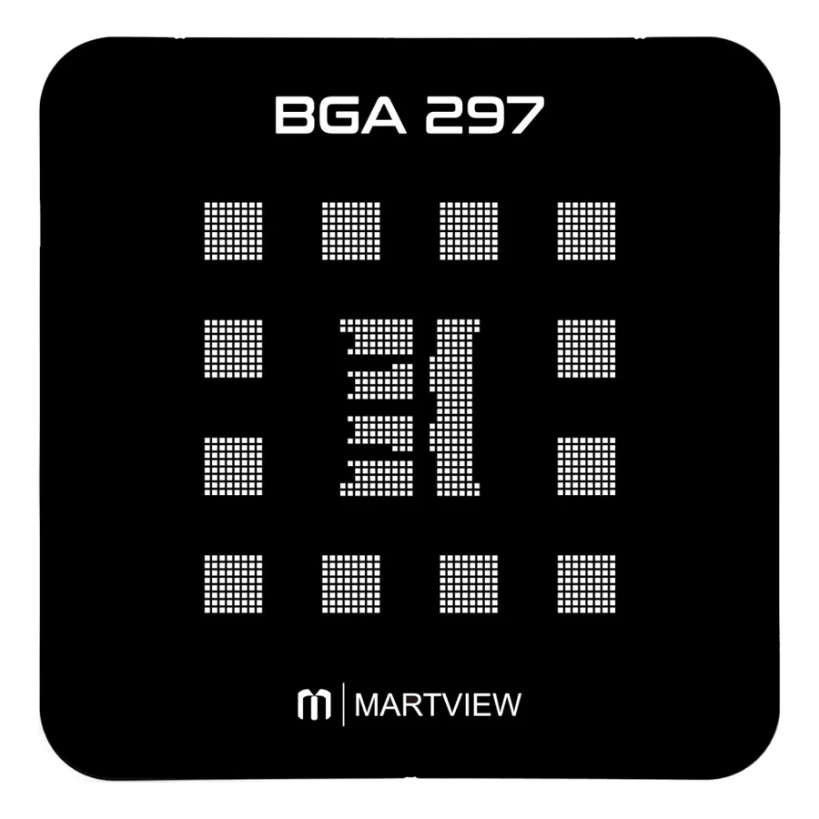 Le pochoir RB-01 de Martview, noir, pour le boîtier BGA297